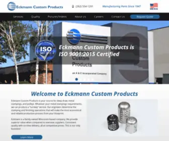 Eckmann.com(Metal Fabrication Kenosha) Screenshot