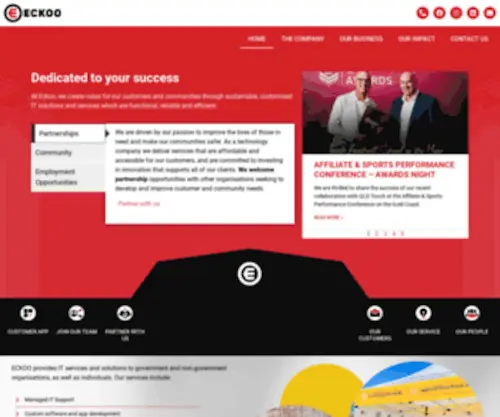 Eckoo.com(Sustainable IT solutions) Screenshot
