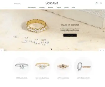 Ecksand.com(Ethical Diamond Rings & Canadian Fine Jewelry) Screenshot