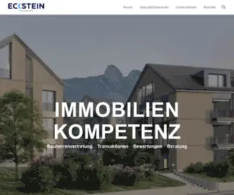 Eckstein.ch(Immobilien Kompetenz) Screenshot