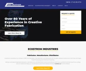 Eckstromind.com(Eckstrom Industries Inc) Screenshot