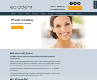 Ecladent.co.uk(Ecladent dental care) Screenshot