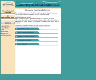Eclassinfo.com(Online gradebook) Screenshot