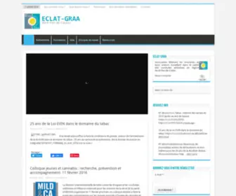 Eclat-Graa.org(Association régionale de prévention des addictions) Screenshot