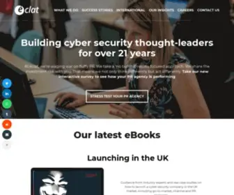 Eclat.co.uk(The only cyber security PR + marketing agency offering payment) Screenshot