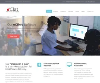 Eclathealthcare.com(Transforming healthcare delivery in Africa using technology) Screenshot