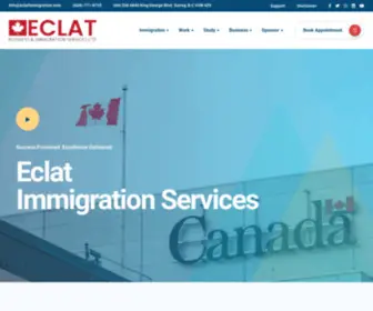 Eclatimmigration.com(Eclat Immigration) Screenshot