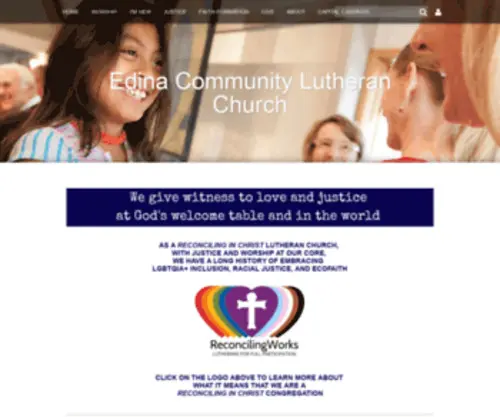 ECLC.org(EDINA COMMUNITY LUTHERAN CHURCH) Screenshot