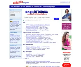 Eclecticenglish.com(Eclectic English) Screenshot