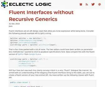 Eclecticlogic.com(Eclectic Logic Blog) Screenshot