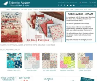 Eclecticmaker.co.uk(Fabric Shop) Screenshot