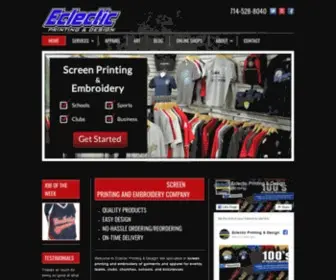 EclecticPrinting.com(Eclectic Printing & Design) Screenshot