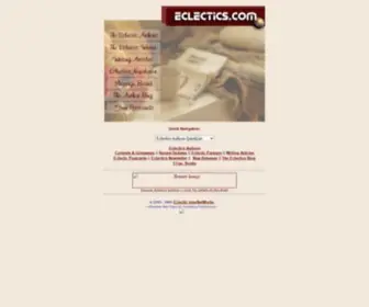 Eclectics.com Screenshot
