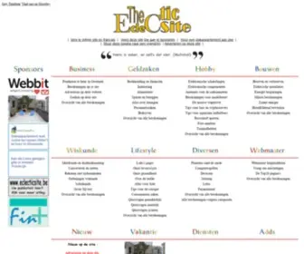Eclecticsite.be(Eclecticsite de site met allerhande berekeningen over boekhouding levenswijze gezondheid sparen sport foto wiskunde en meten) Screenshot