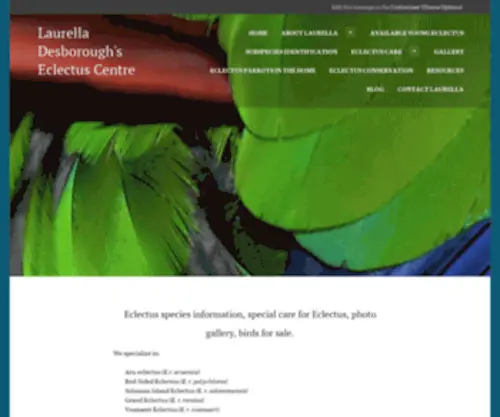 Eclectusbreeder.com(Eclectus Breeder) Screenshot