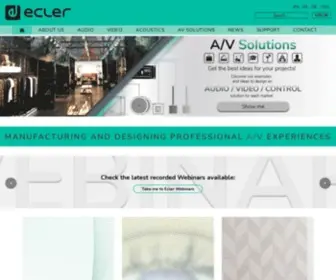 Ecler.com(Ecler Pro Audio Products) Screenshot