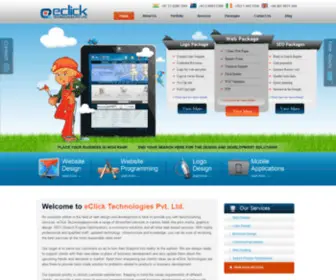 Eclicktechnologies.com(EClick Technologies Pvt Ltd) Screenshot