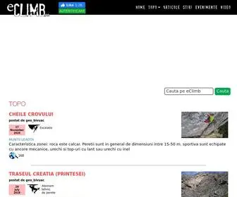 Eclimb.ro(Comunitatea romana de alpinism si escalada) Screenshot