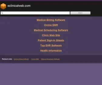 Eclinicalweb.com(Eclinicalweb) Screenshot
