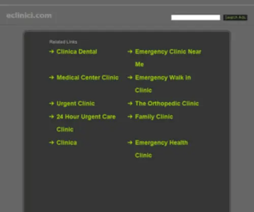 Eclinici.com(CLINICI) Screenshot