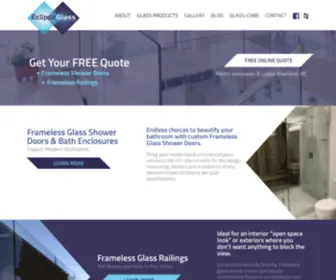 Eclipseglass.ca(Frameless Shower Doors Vancouver) Screenshot