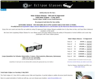 Eclipseglasses.co.uk(Eclipse Glasses) Screenshot