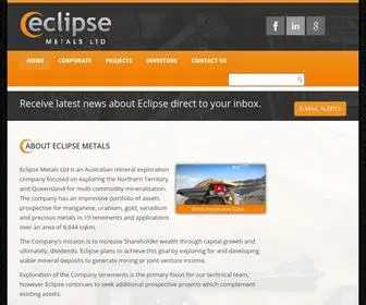 Eclipseuranium.com.au(Eclipse Metals Ltd) Screenshot