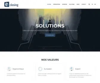 Eclosing.fr(Découvrez les services du spécialiste de la dématérialisation) Screenshot
