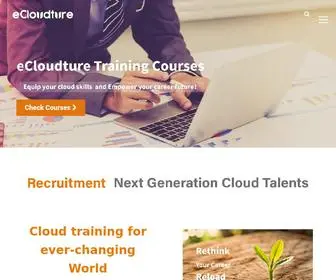 Ecloudture.com(Empower Your Cloud Future) Screenshot