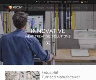 ECM-Furnaces.com(Industrial furnace manufacturer) Screenshot