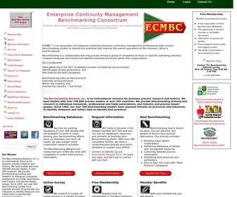 ECMBC.com(Enterprise Continuity Management Benchmarking Consortium) Screenshot