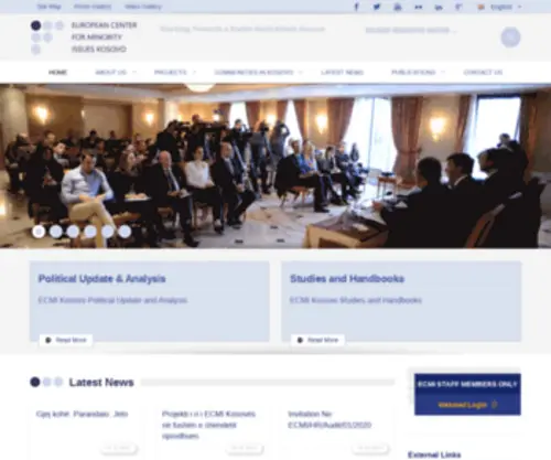 Ecmikosovo.org(Ecmi Kosovo) Screenshot