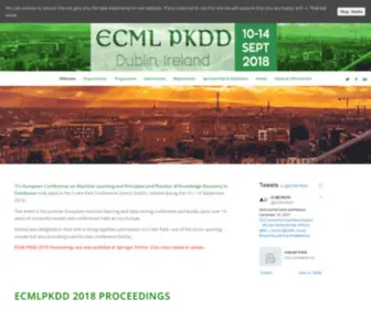 ECMLPKDD2018.org(ECML-PKDD 2018) Screenshot