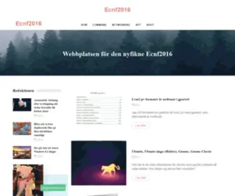 ECNF2016.org(Webbplatsen) Screenshot