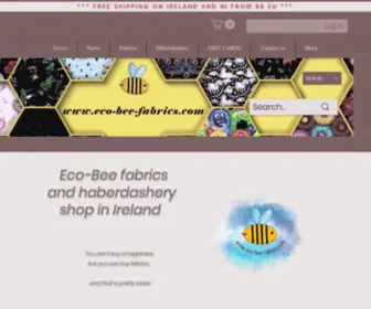 Eco-Bee-Fabrics.com(Eco-Bee Fabrics & Sewing Accessories) Screenshot