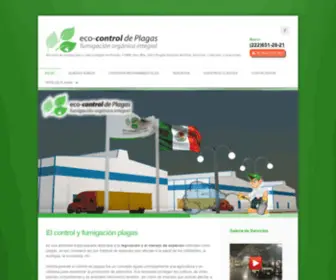 Eco-Control.com.mx(Control y Fumigación de Plagas en Puebla y México) Screenshot