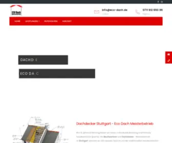 Eco-Dach.com(Dachdecker Stuttgart) Screenshot