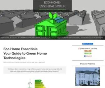 Eco-Home-Essentials.co.uk(Creating an eco home from your existing property) Screenshot