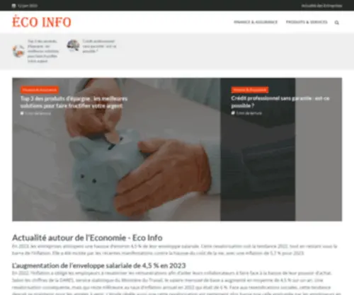 Eco-Info.pro(Actualité du commerce et de l'économie) Screenshot