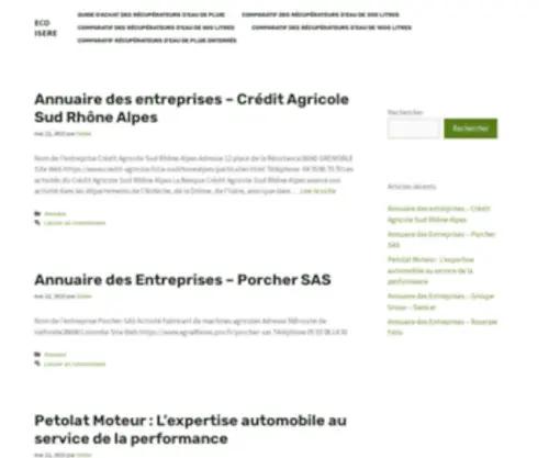 Eco-Isere.fr(Eco Isere) Screenshot