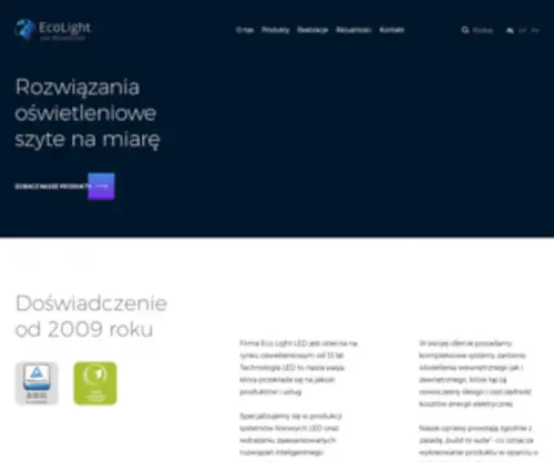 Eco-Light-Led.com(Oświetlenie przemysłowe) Screenshot