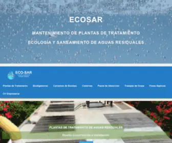 Eco-Sar.com(Fabricación de plantas de tratamiento) Screenshot