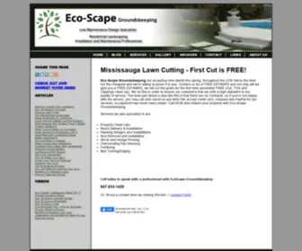 Eco-Scape.ca(Mississauga Landscaping Company) Screenshot