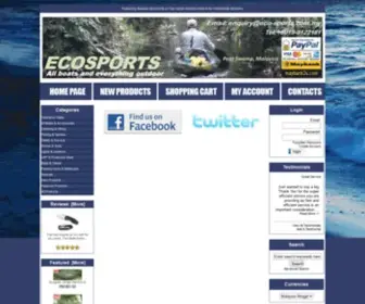 Eco-Sports.com.my(Eco-Sports Unlimited, Malaysia, Online Shop) Screenshot