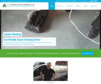 Eco-Steamclean.co.uk(Steam carpet cleaning Liverpool areas) Screenshot