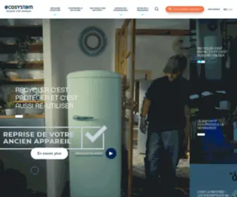 Eco-SYstemes.com(Ecosystem : une deuxième vie pour vos équipements électriques) Screenshot