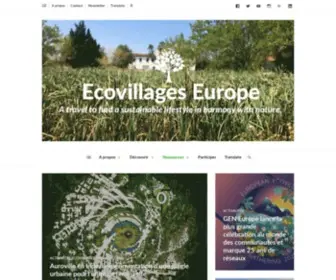 Eco-Villages.eu(Un voyage pour un mode de vie en harmonie avec la nature) Screenshot