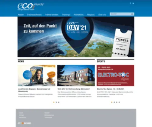 Eco2Friendly.ch(Energie effizient nutzen) Screenshot