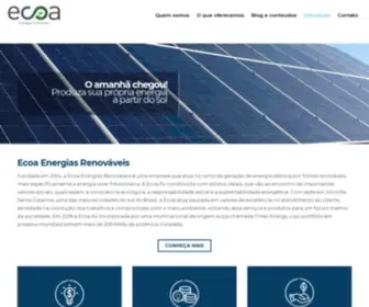 Ecoaenergias.com.br(Produza sua própria energia a partir do sol) Screenshot