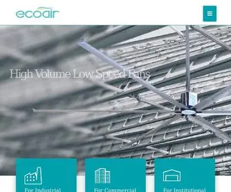 Ecoair.co.in(Manufacturer and Supplier of Cooling & Ventilation Systems) Screenshot